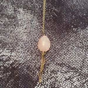 Pink teardrop tassel nwcklace